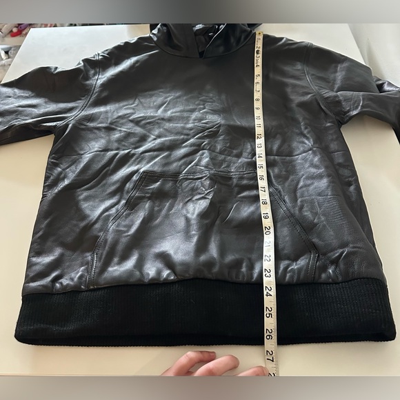 Genuine Lambskin Leather Hoodie Opium Owens Aesthetic Avant Garde L Carti - Picture 4 of 9